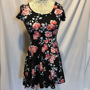 Aeropostale Pink Floral Mini Dress (size medium)